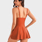 👙Summer Hot Sale 49% OFF💃Women's One Piece Tummy Control Tie Knot Swimsuit