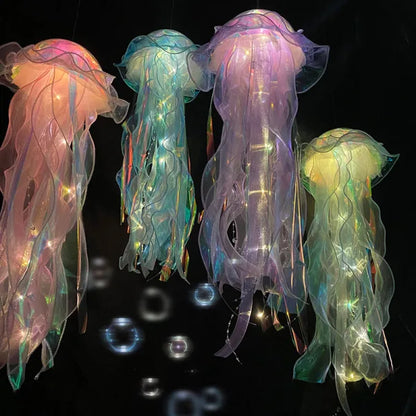 Lovely Jellyfish Room Lamp Decoration – 4 PC🔥Hot Sale-The Lowest Price🔥