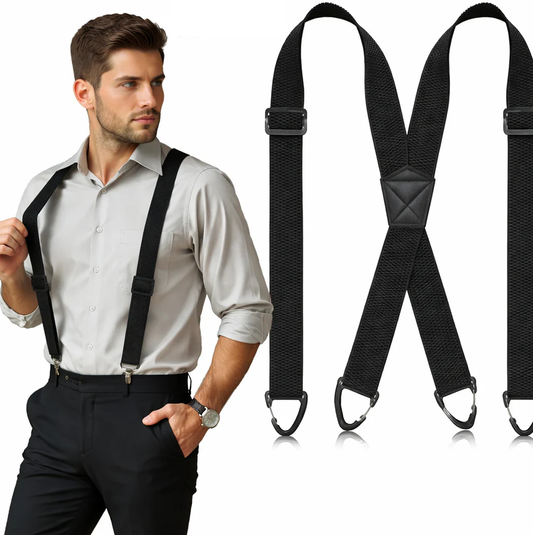 📢📢49% KORTING!! ⏰ Heren X-Back bretels met haakclips