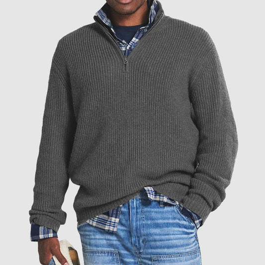 🔥Men's Business Casual Sweater met rits🔥