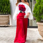 ❤️Ensemble Tweedelige damesbroek en off-the-shoulder top Haute❤️
