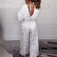 Jumpsuit met diepe V-hals voor dames