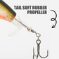 Bionische Kunstaas Set met 3 Haken & 360° Propellerblad
