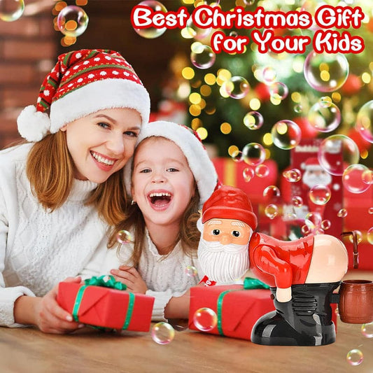 🎅 Grappige Kerstman Bellenblaasmachine – Breng Direct Feest en Gelach!