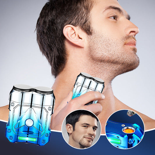 🔥50% UIT🔥Compacte Elektrische Razor Opladen Aansteker Combo