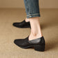 Dames Vintage Puntige Slip-On Zachte Schoenen