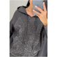 🥰Vrouwen gebreid ontwerp bergkristal Casual Hooded Suit💞