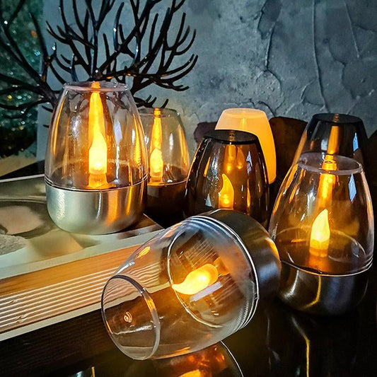 ✨50% KORTING🌙 6-Pack Solar LED Theelichtjes – Automatisch AAN bij Schemering | Waterdicht IP65, Warme Flikkerende Kaarsgloed voor Tuin & Balkon