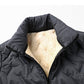 Gequilte Winterjas met Imitatie Fleece Voering voor Heren