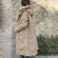 Vrouwen winter capuchon bontkraag casual parka jas