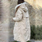 Vrouwen winter capuchon bontkraag casual parka jas