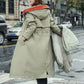 Vrouwen winter capuchon bontkraag casual parka jas