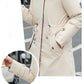 Vrouwen winter capuchon bontkraag casual parka jas