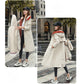 Vrouwen winter capuchon bontkraag casual parka jas