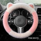 🎁Kerstuitverkoop - 50%🎅 korting Antislip Zachte Kattenoren Pluche Stuurwielhoes