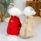 Winter honden jumpsuit jas met rits