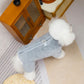 Winter honden jumpsuit jas met rits