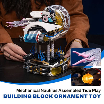 🤖Begrenzte Zeit 60% Rabatt💥🧩Creatieve mechanische Nautilus bouwset met bouwstenen voor decoratie. Leuke montage en een nieuw hoogtepunt voor je interieur!