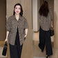 Dames Loszittend Casual Overhemd met Luipaardprint
