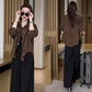 Dames Loszittend Casual Overhemd met Luipaardprint