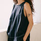 Women's Round-Neck Tank Top & High-Waisted Shorts Set