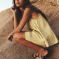 Women's Round-Neck Tank Top & High-Waisted Shorts Set