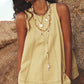 Women's Round-Neck Tank Top & High-Waisted Shorts Set