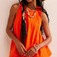Women's Round-Neck Tank Top & High-Waisted Shorts Set