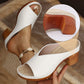 Chunky Hak Slip-on Platform Sandalen met Blokhak
