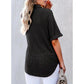 🩷Zomeruitverkoop - 50% korting🌈Nieuw product- Vrouwen Kapsel Losse Korte Mouw Top🩷