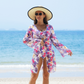 🌊🐚🌴Blooming Magic of Summer - Driedelig Damesbadpak van Mesh