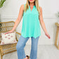 Casual Loose-Fit Effen Kleur Mouwloos Topje