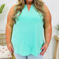 Casual Loose-Fit Effen Kleur Mouwloos Topje