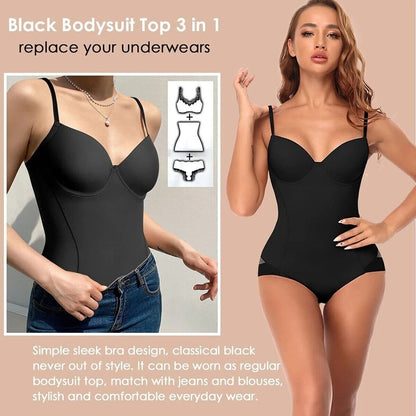 🔥Hot Sale 50% KORTING 🔥—Shapewear bodysuit met beha | Gerimpelde, verstelbare taille voor een slanker silhouet ✨