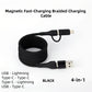 Magnetische Fast-Charging gevlochten oplaadkabel voor meerdere compatibiliteiten