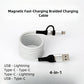 Magnetische Fast-Charging gevlochten oplaadkabel voor meerdere compatibiliteiten