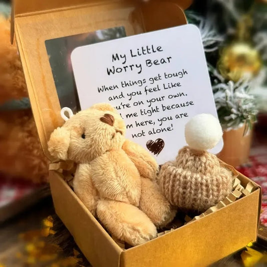 🔥Koop er 1, krijg er 1 gratis ！✨Handgemaakte Mini Pluche Teddybeer in Doos