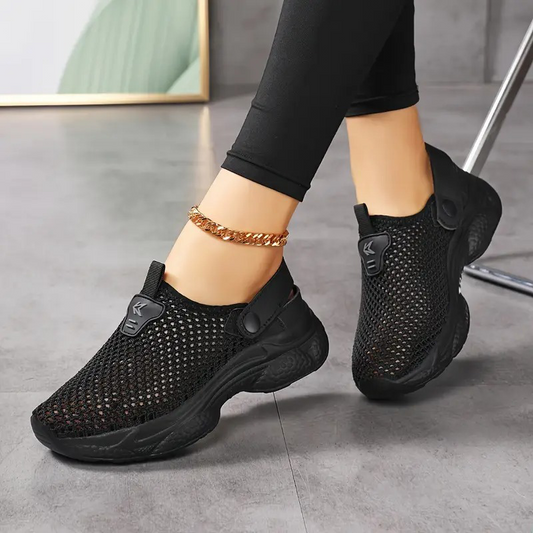 Ademende mesh casual sneakers voor dames