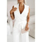 ☀️Women's mouwloze V-hals solide jumpsuit🕊️