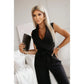 ☀️Women's mouwloze V-hals solide jumpsuit🕊️