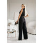 ☀️Women's mouwloze V-hals solide jumpsuit🕊️
