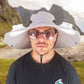 Outdoor Sun Hat with Dual Solar-Powered Fans