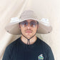 Outdoor Sun Hat with Dual Solar-Powered Fans