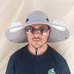 Outdoor Sun Hat with Dual Solar-Powered Fans