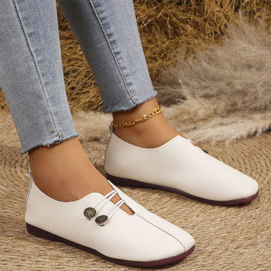 ✨ Nieuwe Zachte Synthetisch Leren Platte Schoenen voor Vrouwen