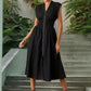 Elegante V-hals split maxi-jurk voor dames