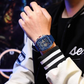 💥gratis verzending🌈Cyberpunk futuristische stijl⌚Multifunctioneel herenhorloge met kwarts