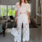 Tweedelige Kanten Outfit voor Dame