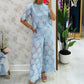 Tweedelige Kanten Outfit voor Dame