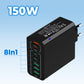Multi-poorts 150 W snellader voor telefoons